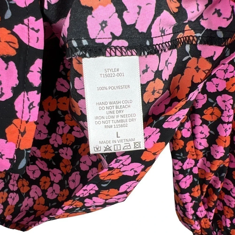 All in Favor Floral Print Blouse Size L